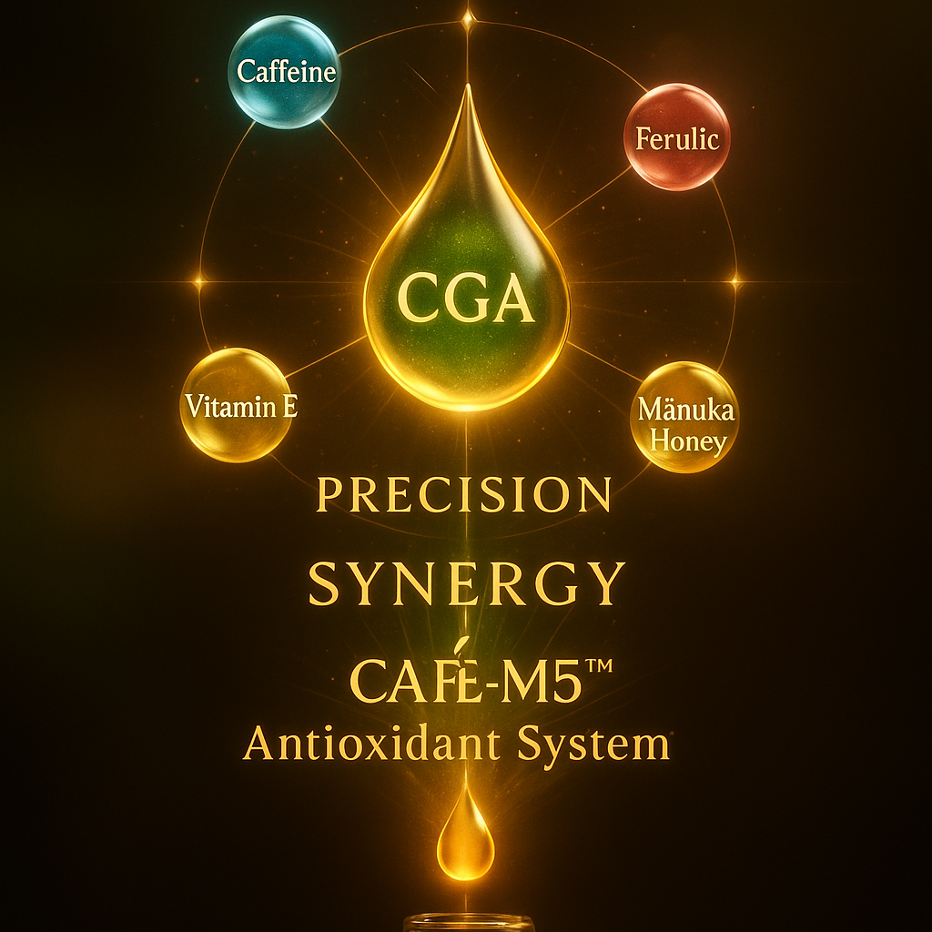 Green Coffee's Antioxidant and CGA properties delivered with the CAFE-M5 system